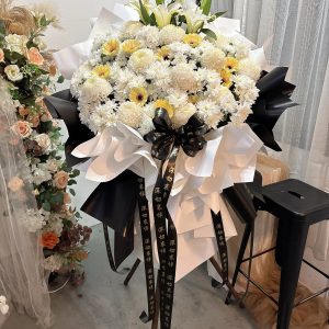 Solemn Farewell Floral Stand