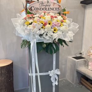 Serene Garden Condolence Stand